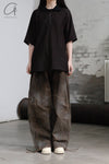 AVIVA JIFEI XUE Waxed Parachute Pants SS23-WPP-MTBR